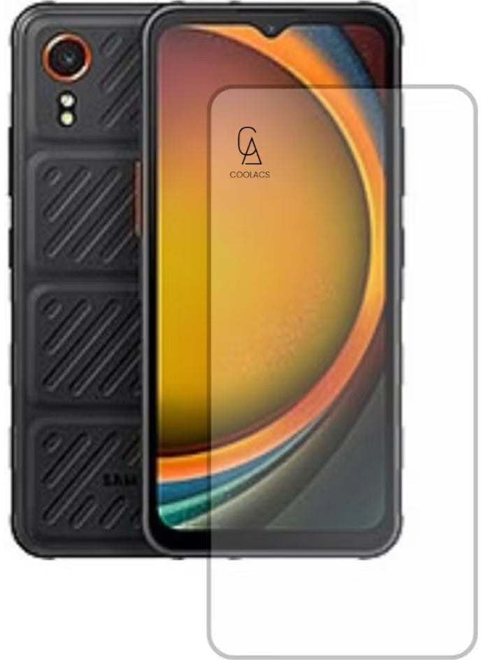 Samsung Galaxy Xcover7 Compatible Blue Nano Flexible Full Protection Unbreakable Screen Protector